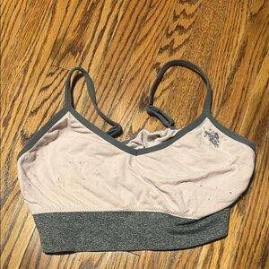 Women's Pink and Gray Bralette